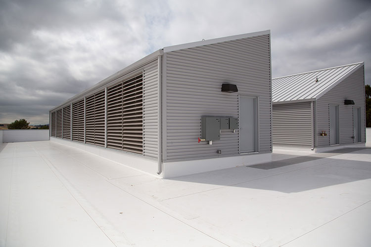 vents on side of building