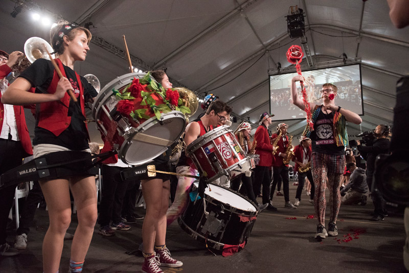 Band performing