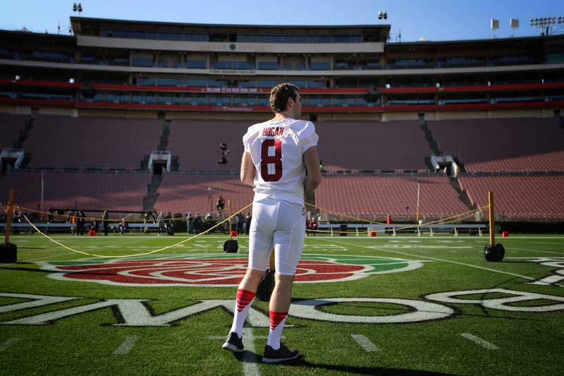 Kevin Hogan on the field