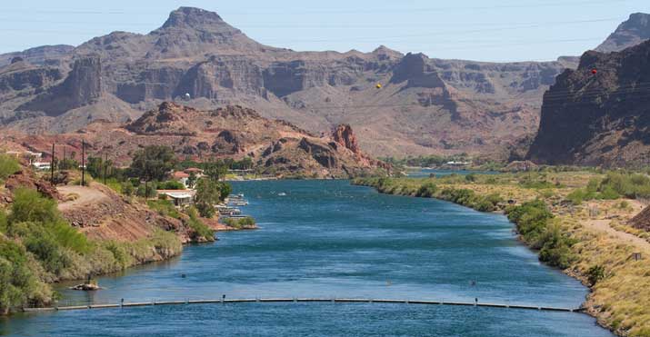 Colorado River viewed from Parker Dam