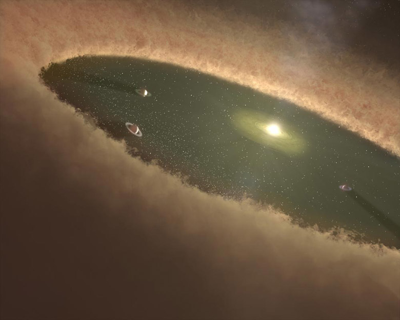 illustration of planet formation