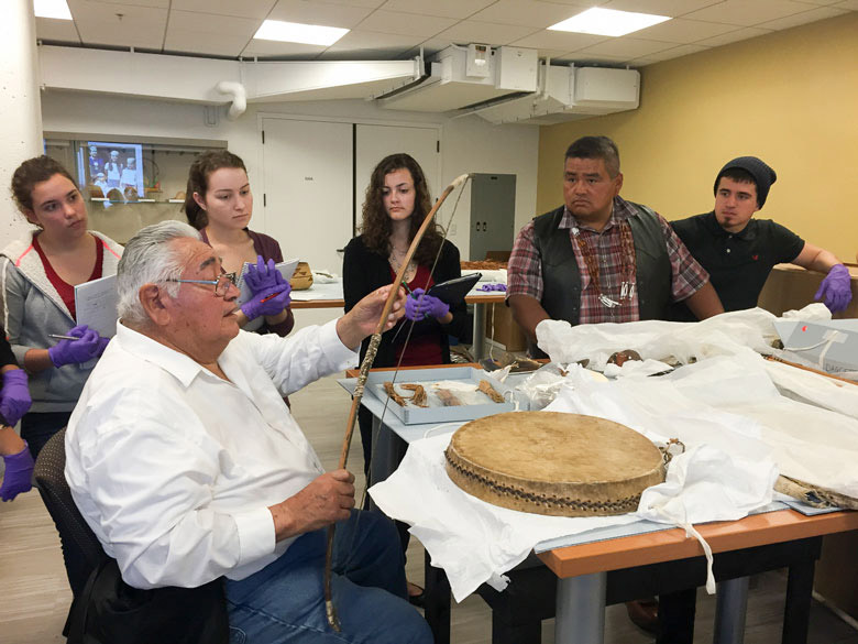 Students and tribal consultant