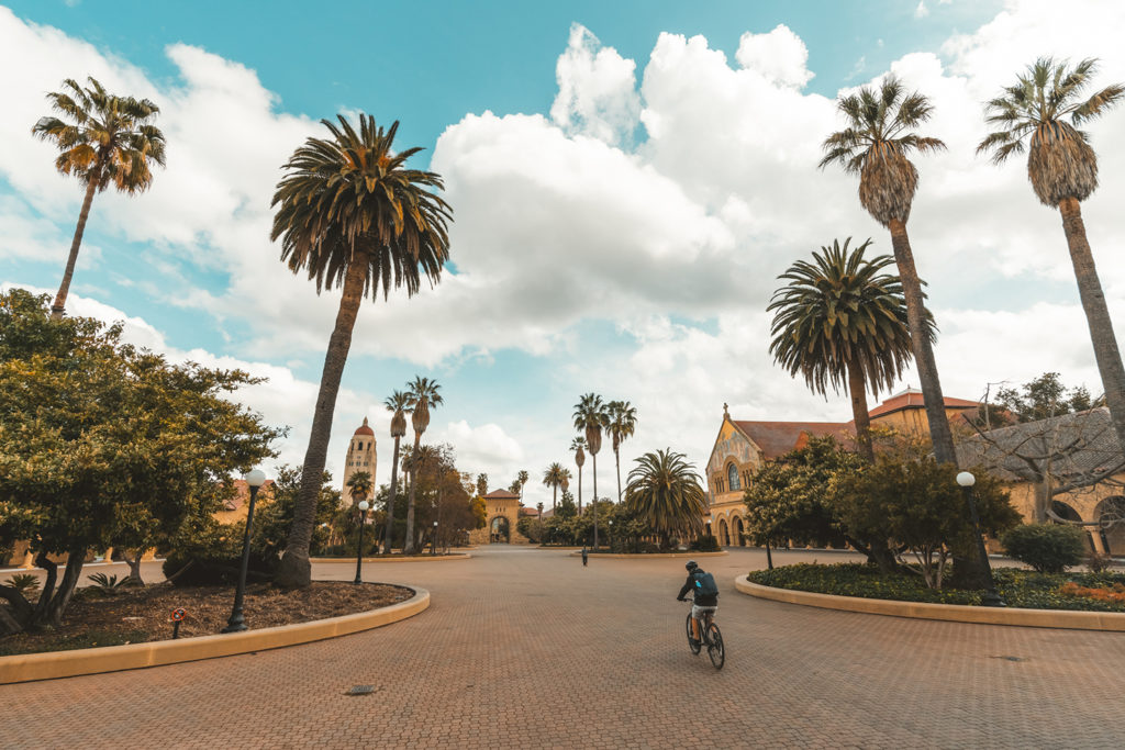 View of campus street