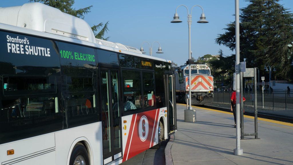 Marguerite at Palo Alto Transit Center