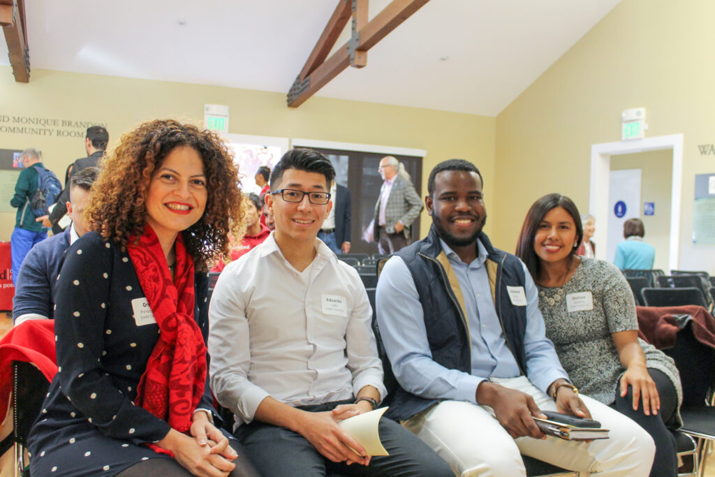 Photo left to right: Greses Pérez, Eduardo Valle, Matthew Clarke, and Melissa Mesinas