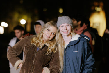 Two students at concert