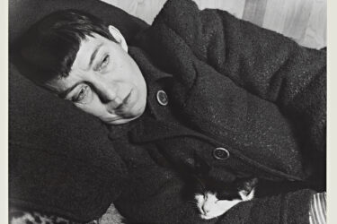 Barbara Morgan and Berenice Abbott were two successful interwar photographers based in New York. At first glance, this photograph seems like a somber wartime portrait, but the cat nestled into Abbott’s arm adds a bit of warmth.