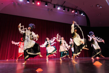 Stanford Bhangra performs.