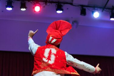 Stanford Bhangra performs.