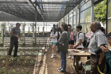 At Happy Quail Farm, students asked many questions about the business side of small-scale specialty pepper farming.