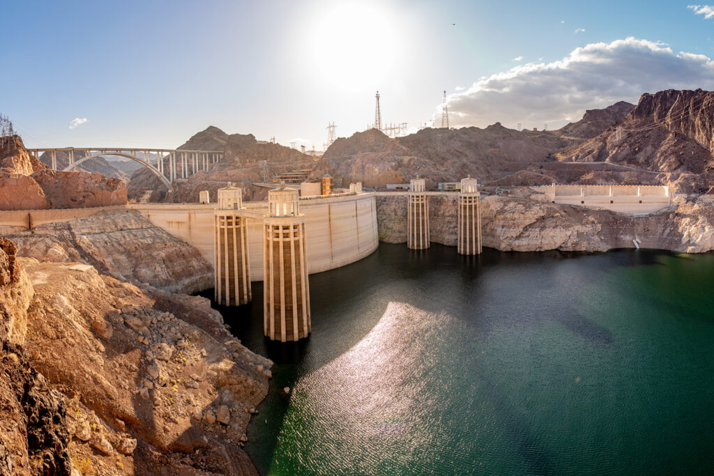 Panoramic view of Hoover Dam