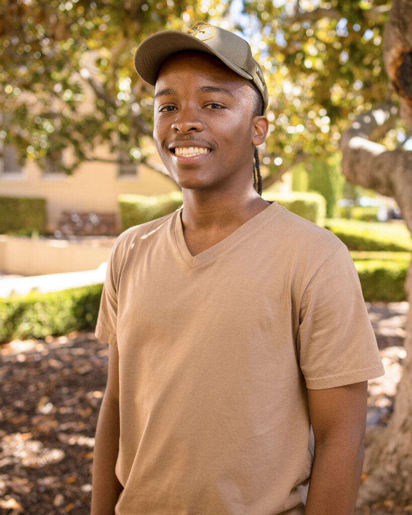 Luis Cortes Stanford Class of 2027 poses for a portrait in Branner Hall in Stanford California October 12, 2023.