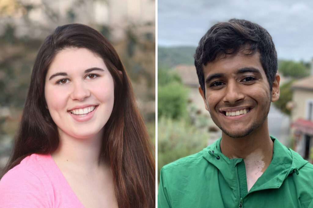 headshots of Julia Rathmann-Bloch and Arman Kassam