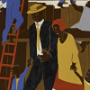 detail from 'Poster Design ... Whitney Exhibition' (1974) by Jacob Lawrence / © 2015 The Jacob and Gwendolyn Lawrence Foundation, Seattle / Artists Rights Society (ARS), New York