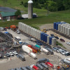 fracking operations at a well pad near a farm / Robert Jackson