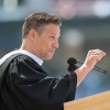 Richard Engel at podium / Photo: L.A. Cicero