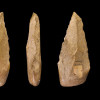 Four views of an Acheulean handaxe. Photo: Didier Descouens/Wikipedia