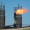 Natural gas flares in North Dakota