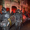 riot police in Rio de Janeiro, Brazil