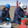 EPA staff monitoring well for fracking contaminants