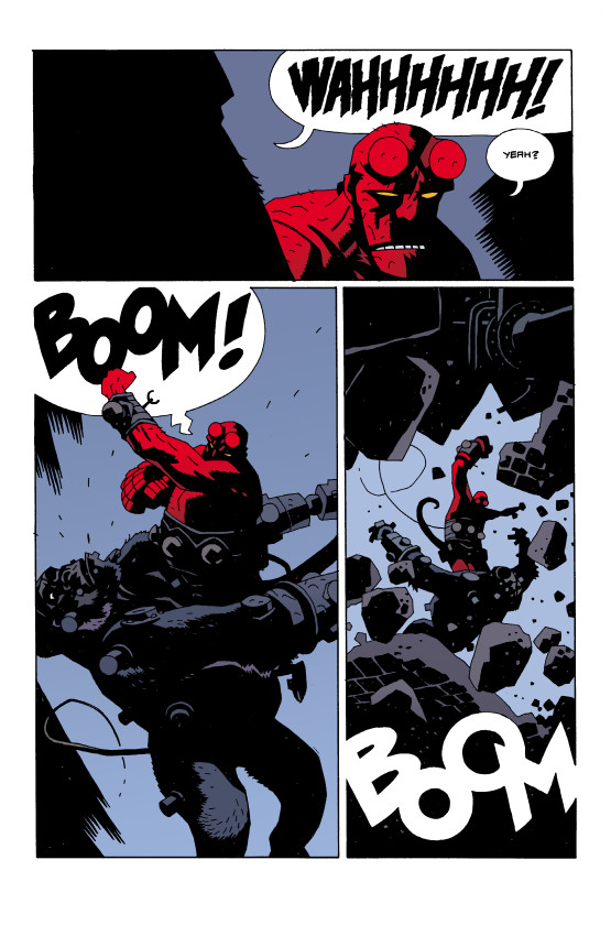 detail from Hellboy comic