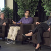 left to right: Sean Reardon, Salman Khan and Linda Darling-Hammond, panelists at OpenXChange event, "Combating Inequality in Education"