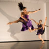 Dancers Cora Cliburn and Glory Liu