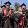 graduates at Stanford 125th Commencement Ceremony, Stanford Stadium.