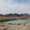 View of the Coachella Valley recharge basin in California