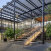 View of Central Energy Facility courtyard