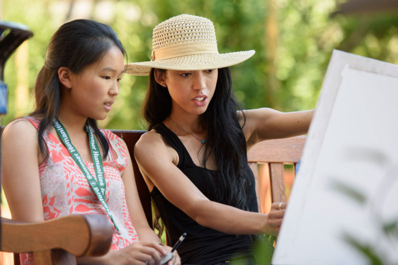 STudent Amy Jin and instructor Lauren Toomer