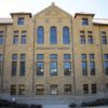 front facade of newly restored and renovated Old Chem building