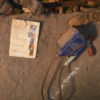 a LifeStraw filter device in a rural Kenyan home