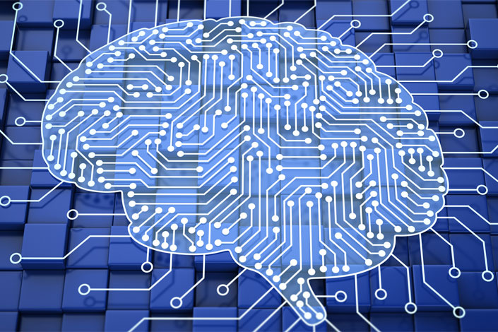 illustration representing circuits in the brain