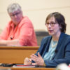 Pamela Karlan at the Faculty Senate.