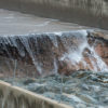 eroded concrete section of spillway at Oroville Dam