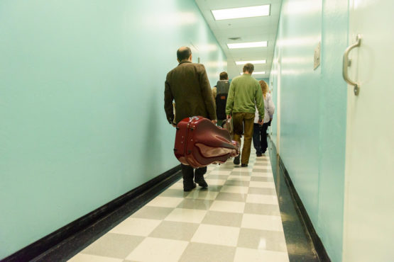 St. Lawrence String Quartet leaves the San Francisco County Jail.