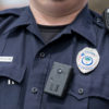 Policeman with body-worn videocamera (body-cam)