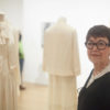 Professor Emerita Wanda Corn at the "Georgia O'Keeffe: Living Modern" exhibition at the Brooklyn Museum