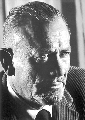 portrait of John Steinbeck in 1962, when he received Nobel Prize in literature