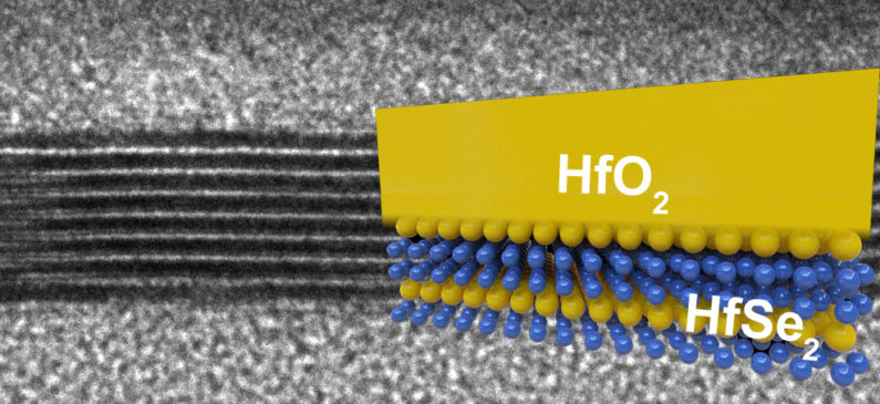 Cross-section of an experimental chip.