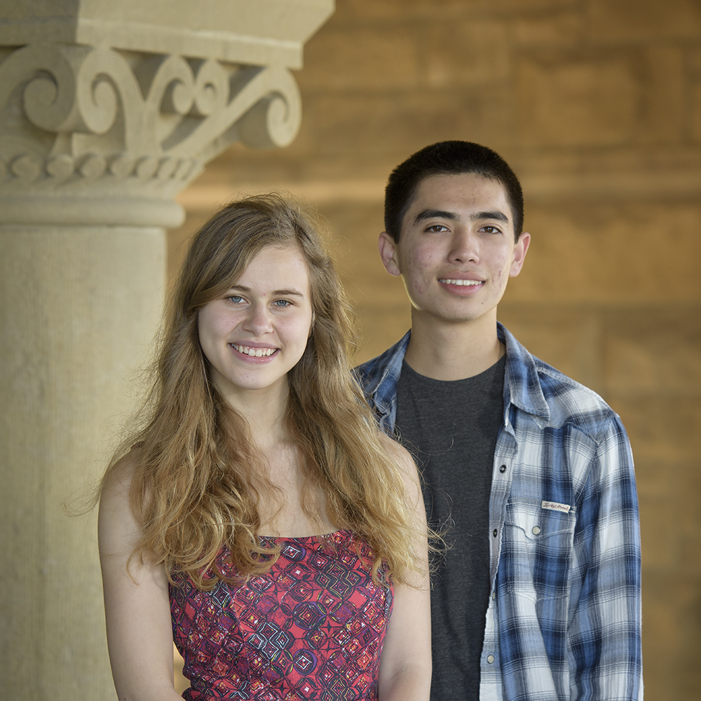 Sydney Maples and Maxwell Spero, undergraduate researchers.