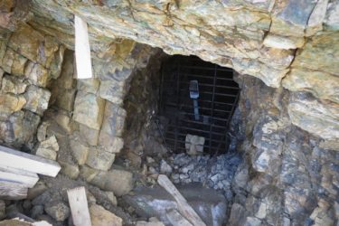 One of three min entrances at the Jumbo Mine gated by the U.S. Park Service.