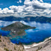 Researchers detail a new method for locating lithium in lake deposits from ancient supervolcanoes, which appear as large holes in the ground that often fill with water to form a lake, such as Crater Lake in Oregon, pictured here.