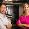 Jennifer Dionne and Yang Zhao in the Dionne Lab