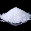 smal pile of salt on a black background