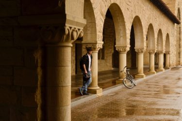 Quadrangle after a rainstorm