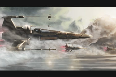 X-wing digital painting