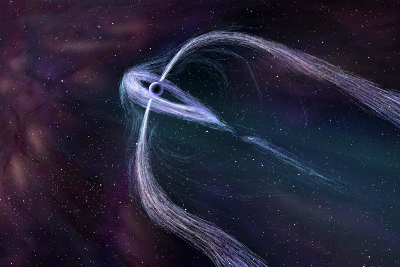 Geminga pulsar illustration