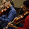 SSO students rehearse at Bing Studio